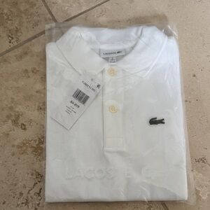 Lacoste Kids Polo Shirt in White
